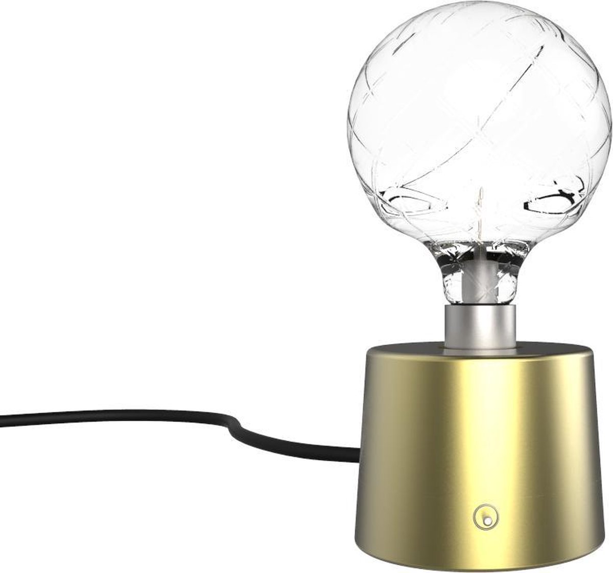 Design POV Tafellamp - Messing - Ø12 x 9 cm - Messing
