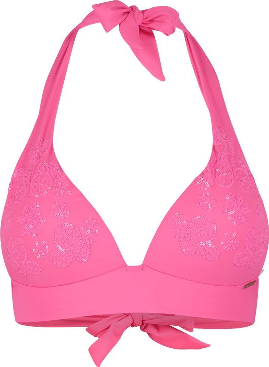Aanhankelijk Helm IJver Sapph - Bikini - Felice halter push up - Popstar Pink - L | bol.com