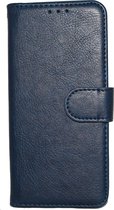 HB Hoesje Geschikt voor Apple iPhone 7 Plus & 8 Plus - Luxe Kunstlederen Portemonnee Book Case - Donker Blauw