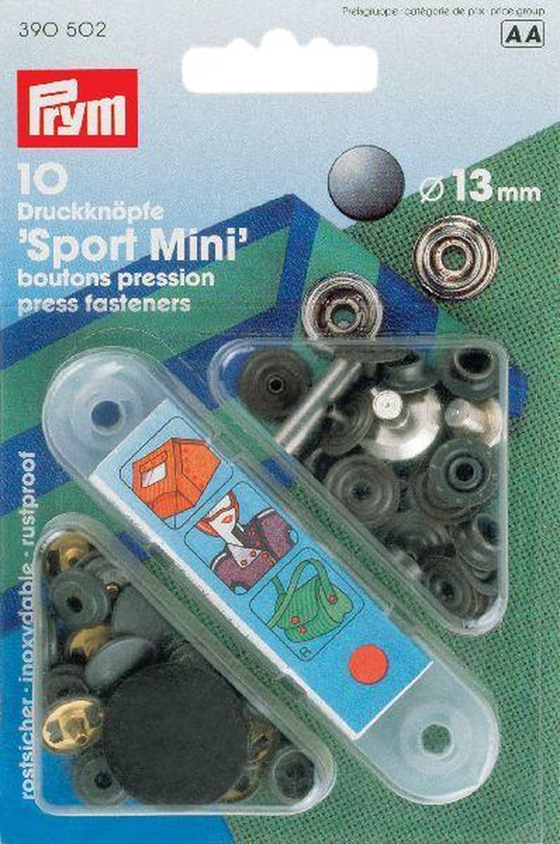 Prym - Boite 10 Boutons Pression Anorak Sans Couture Coloris