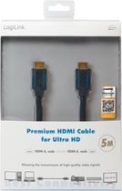 LogiLink CHB006 HDMI kabel 5 m HDMI Type A (Standaard) Zwart