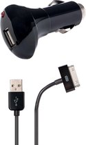 Azuri autolader - zwart - voor Apple iPhone, iPod Mini/Video/Nano