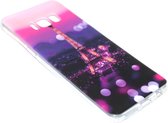 Parijs Eiffeltoren hoesje siliconen Geschikt voor Samsung Galaxy S8