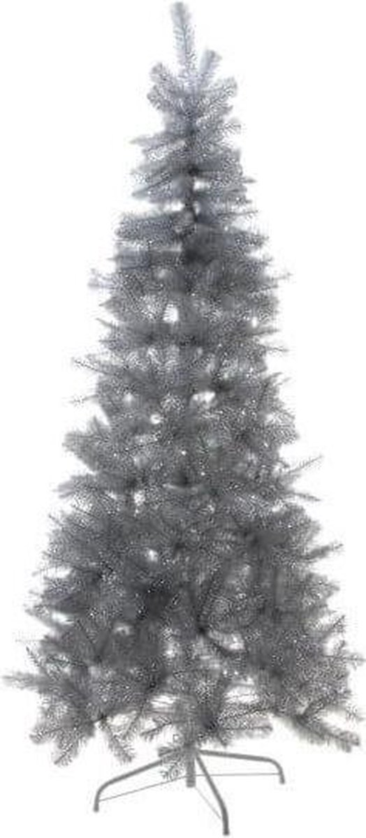 ZEER MOOI Kunst kerstboom Smal Zilver 210cm hoog