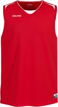 Spalding Attack Basketbalshirt - Maat L  - Mannen - rood/wit