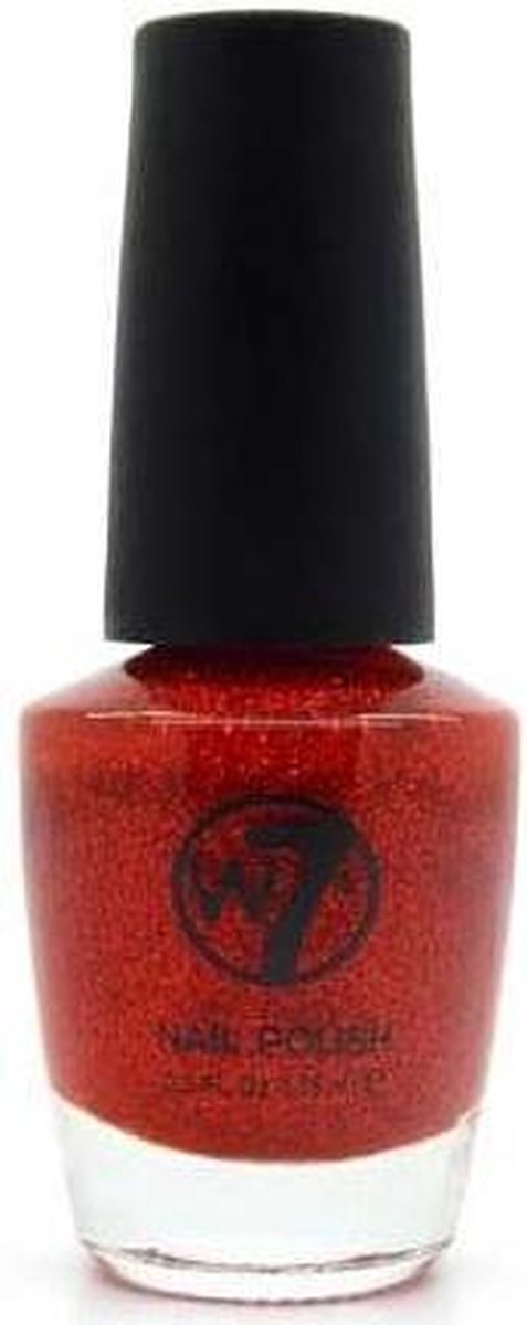 Goedkoopste W7 Nagellak - nr. 2 Red Dazzle 15 ml