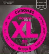 D'Addario ECB81-5 Chromes Bass 5-String Regular Light 45-132