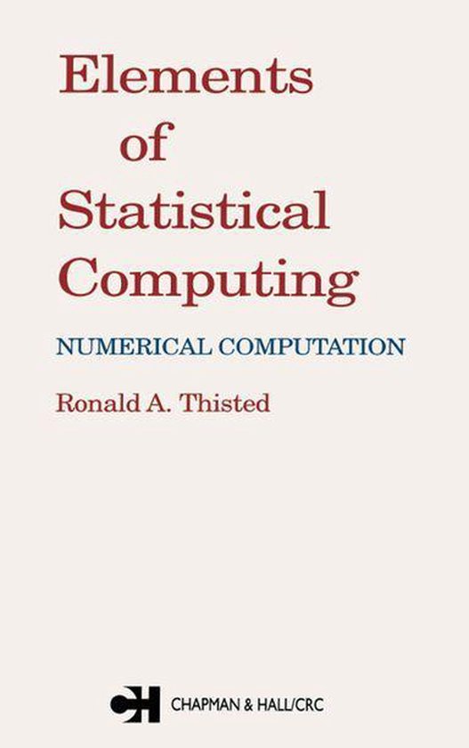 Elements of Statistical Computing - cover