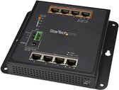 StarTech 8 poorts (4 PoE+) Gigabit ethernet switch - managed - wandmonteerbaar met toegang voorzijde