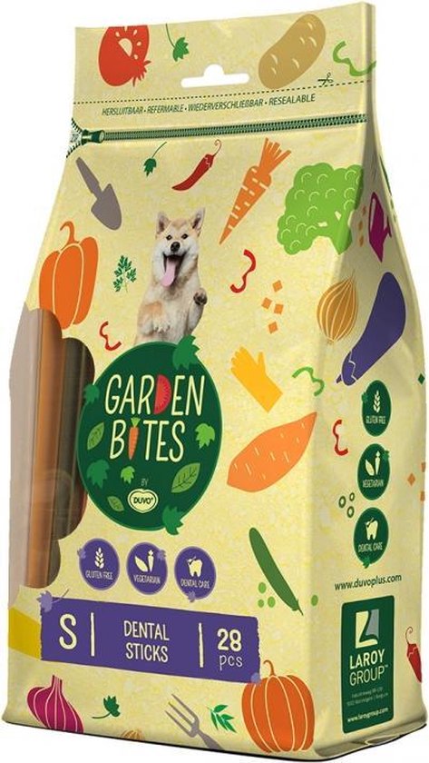 Garden Bites Dental Sticks Hondensnack Glutenvrij - S - 28 stuks