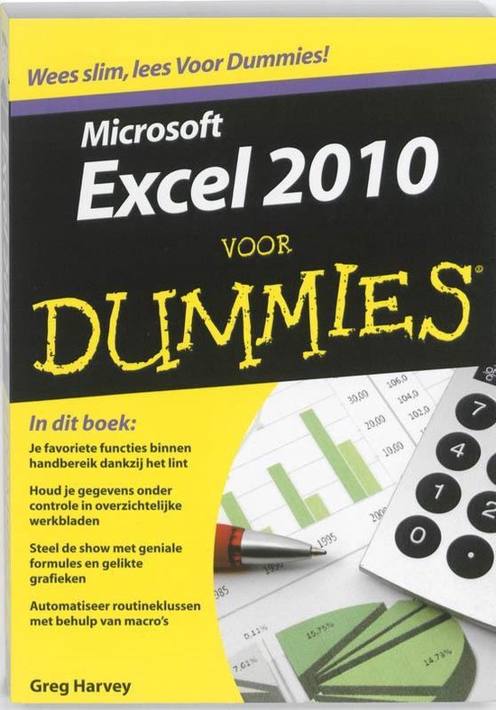 Cover van het boek 'Excel 2010 voor Dummies' van  Harvey