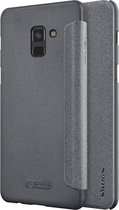 Nillkin Sparkle Series Leather Case Samsung Galaxy A8 2018 - Black
