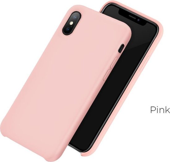 bol.com | Hoesje iPhone Xr - Apple Back Cover - Licht Roze