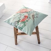 Moodadventures | Kussens |Kussenhoes Blue Birds | Kussen 45 x 45 cm met Rits