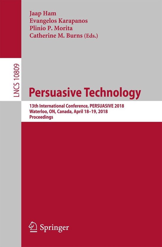 Springer Nature Proceedings Computer Science - Persuasive Te ... - cover