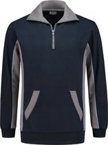 Workman Zipper Sweater Bi-Colour - 2702 navy/grijs - Maat XL