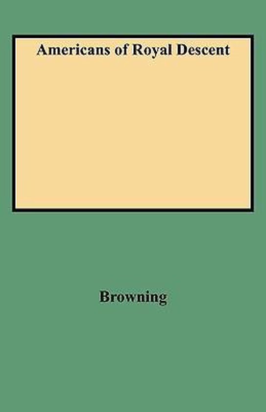 Americans of Royal Descent - cover