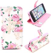 iCarer Flowers wallet case hoesje iPhone 5C