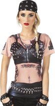 3 stuks: Fotorealistisch shirt - vrouw rider - Small