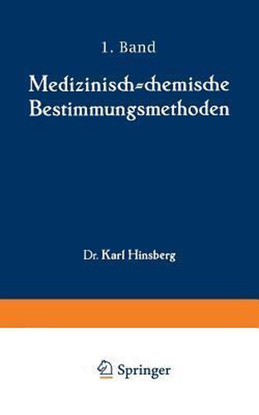 Medizinisch-Chemische Bestimmungsmethoden