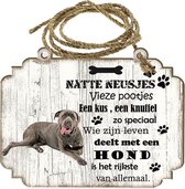 Spreukenbordje hond: cane corso