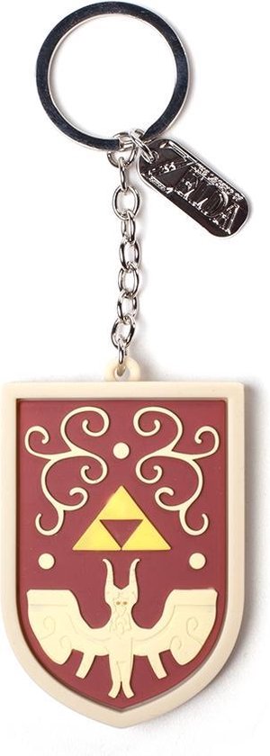 Zelda - Hero's Shield - Caoutchouc - Porte-clés 3D - Rouge