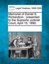 Memorial of Daniel S. Richardson