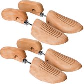 tectake - 2 paar professionele schoenspanners - hout - 39-41 - 403007