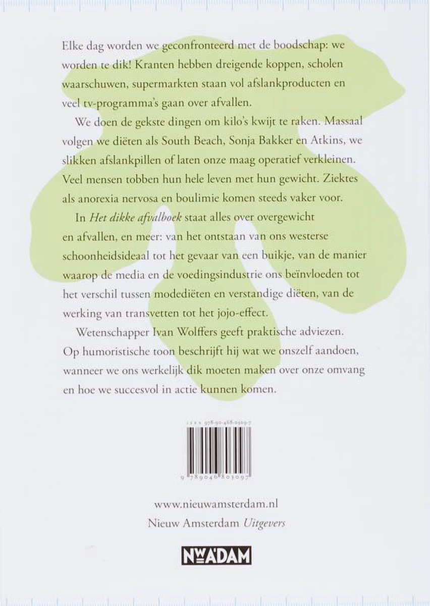 Het dikke afvalboek - back cover