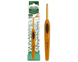 Clover Soft Touch 4 mm Haaknaald - Ergonomisch handvat