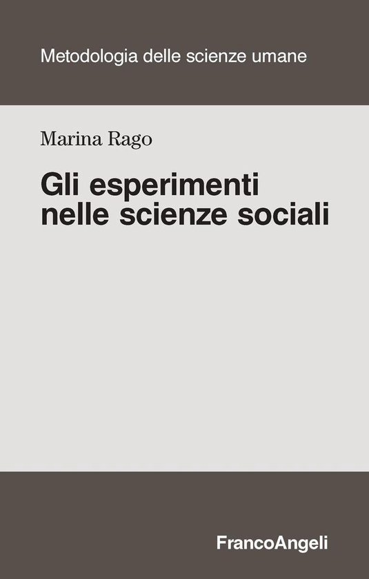 Gli esperimenti nelle scienze sociali - cover