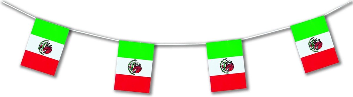 CHRISTIANFABRICATIONS - Mexicaanse supporter vlag 5 meter