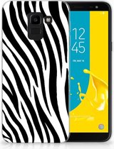 Geschikt voor Samsung Galaxy J6 2018 TPU Hoesje Design Zebra