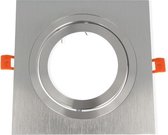LED line Inbouwspot - Vierkant - Kantelbaar - AR111 Fitting - 180x180 mm - Chroom