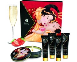Shunga Geisha Sparkling Geschenkset Aardbeienwijn - Rood