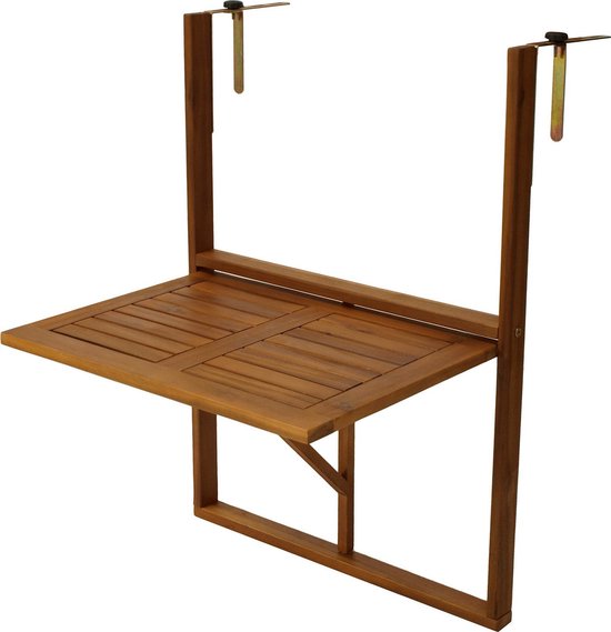 Balkontafel inklapbaar 45 x 64 cm Acacia hout | bol.com