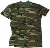 KM Military T-Shirt Woodland Junior 80