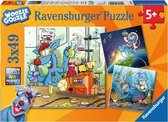 Ravensburger Woozle Goozle puzzel - 3 x 49 stukjes