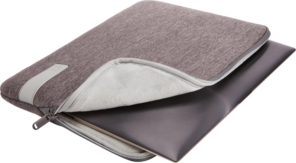 Laptopsleeve 13 inch MacBook Pro Case Logic Reflect grijs met 6mm traagschuim bescherming, lichtgewicht - Afbeelding 3