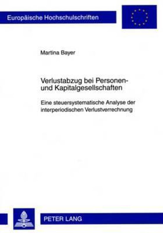 Verlustabzug bei Personen- und Kapitalgesellschaften - cover