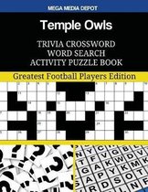 Temple Owls Trivia Crossword Word Search Activity Puzzle Book