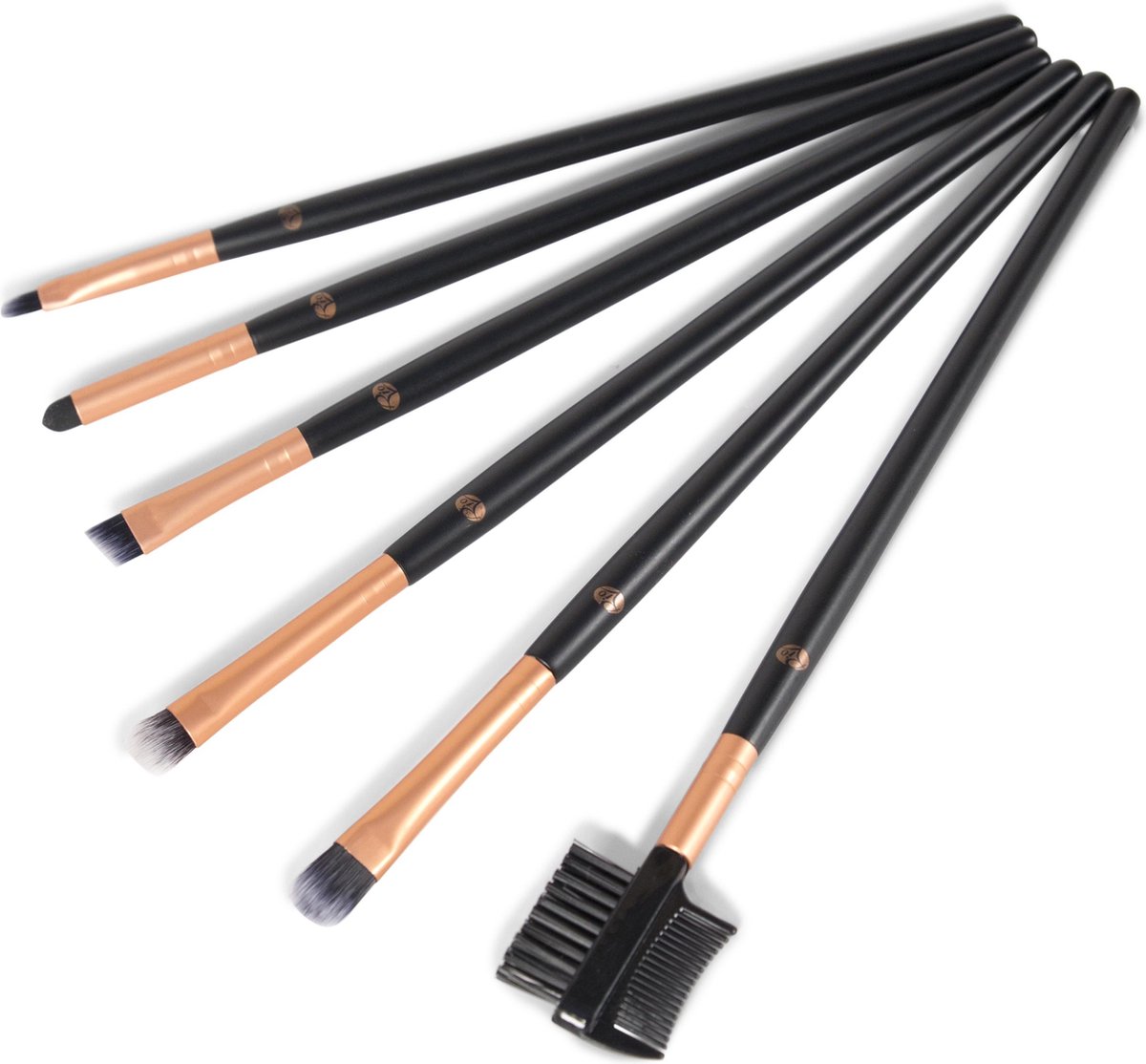 Goedkoopste Rio | Eye Essentials Cosmetic Brush Collection | 6 verschillende make up borstels | incl etui