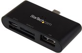 StarTech.com On-the-Go USB-kaartlezer voor mobiele apparaten ondersteunt SD- & Micro SD-kaarten