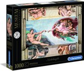 Clementoni - Vaticaanse Musea Puzzel Collectie - Michelangelo, The Creation of Man - 1000 stukjes, puzzel volwassenen