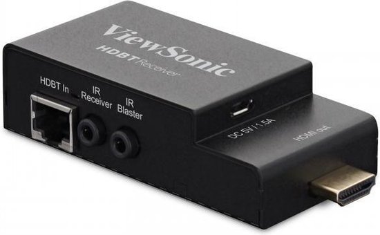 Viewsonic HB10B audio/video extender AV transmitter & receiver Zwart - Viewsonic