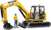 BRUDER Cat Mini Excavator with worker speelgoedvoertuig