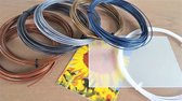 Cleaning Filament, Metal 6x10m PLA filament + clips, 3DPAD, Let op: excl. 3D PEN!