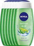NIVEA Lemon & Oil Douchegel voordeelpakket 5+1 gratis