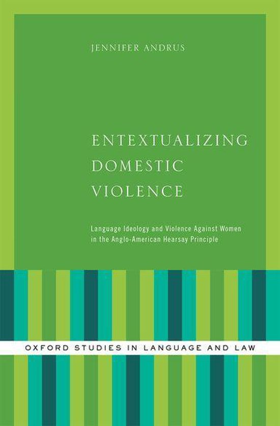 Oxford Studies in Language and Law - Entextualizing Domestic ... - cover