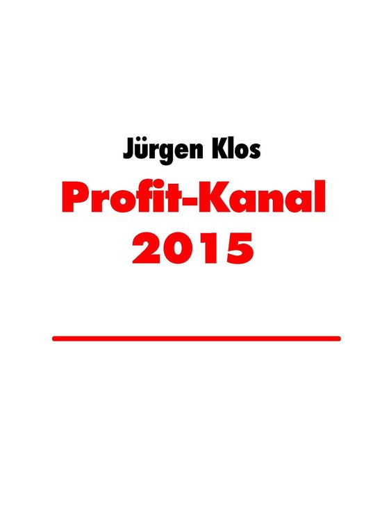 Profit-Kanal 2015 - cover